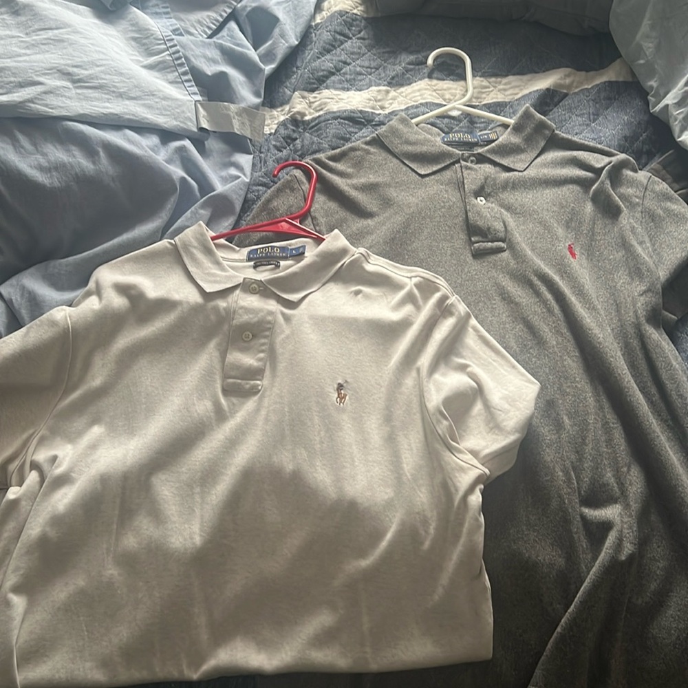 🇺🇸👕 Lot of 2 Polo Ralph Lauren polos size Large EUC